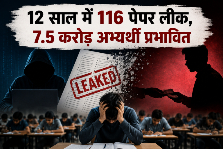 12 साल में 116 पेपर लीक, 7.5 करोड़ अभ्यर्थी प्रभावित