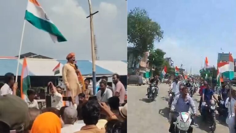 खाचरौद में किसानों का ट्रैक्टर शक्ति प्रदर्शन, बीमा राशि को लेकर गरजे अन्नदाता; पूर्व विधायक शेखावत ने संभाली कमान