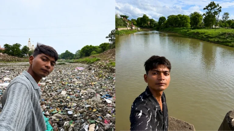 जिस नदी को लोग मान चुके थे नाला, उसे 20 साल के बिट्टू ने बदल डाला; दो साल की मेहनत से फिर लौटी अजनार की रौनक
